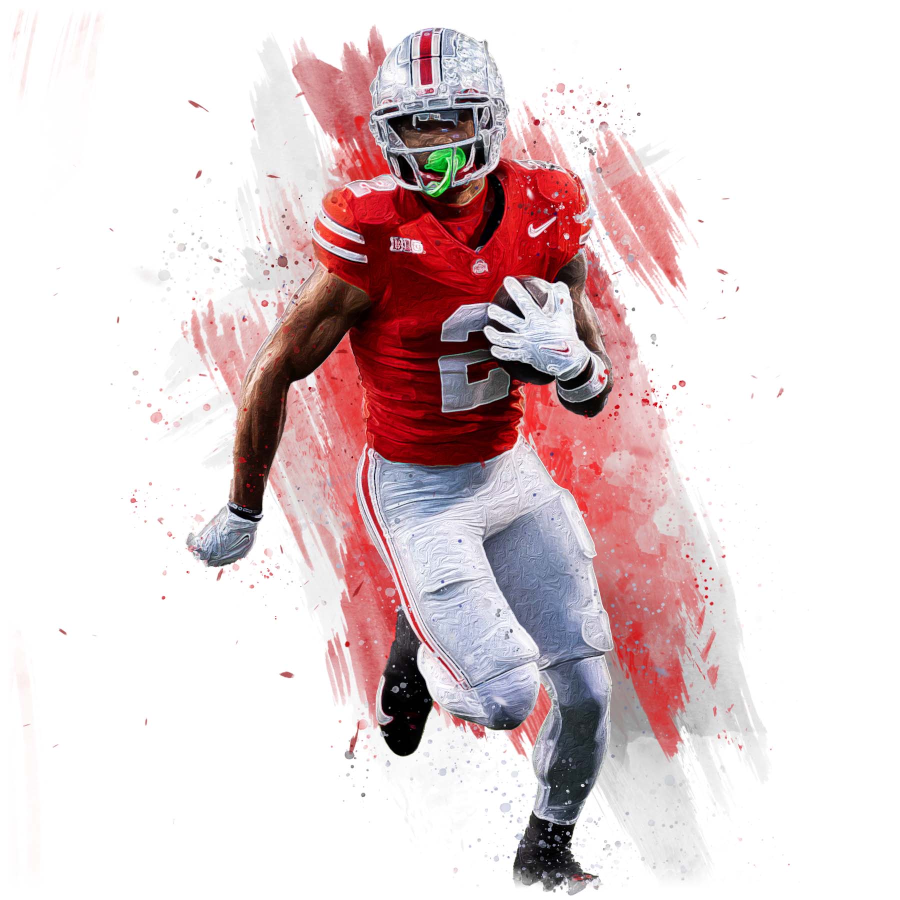 Egbuka Stylized Image